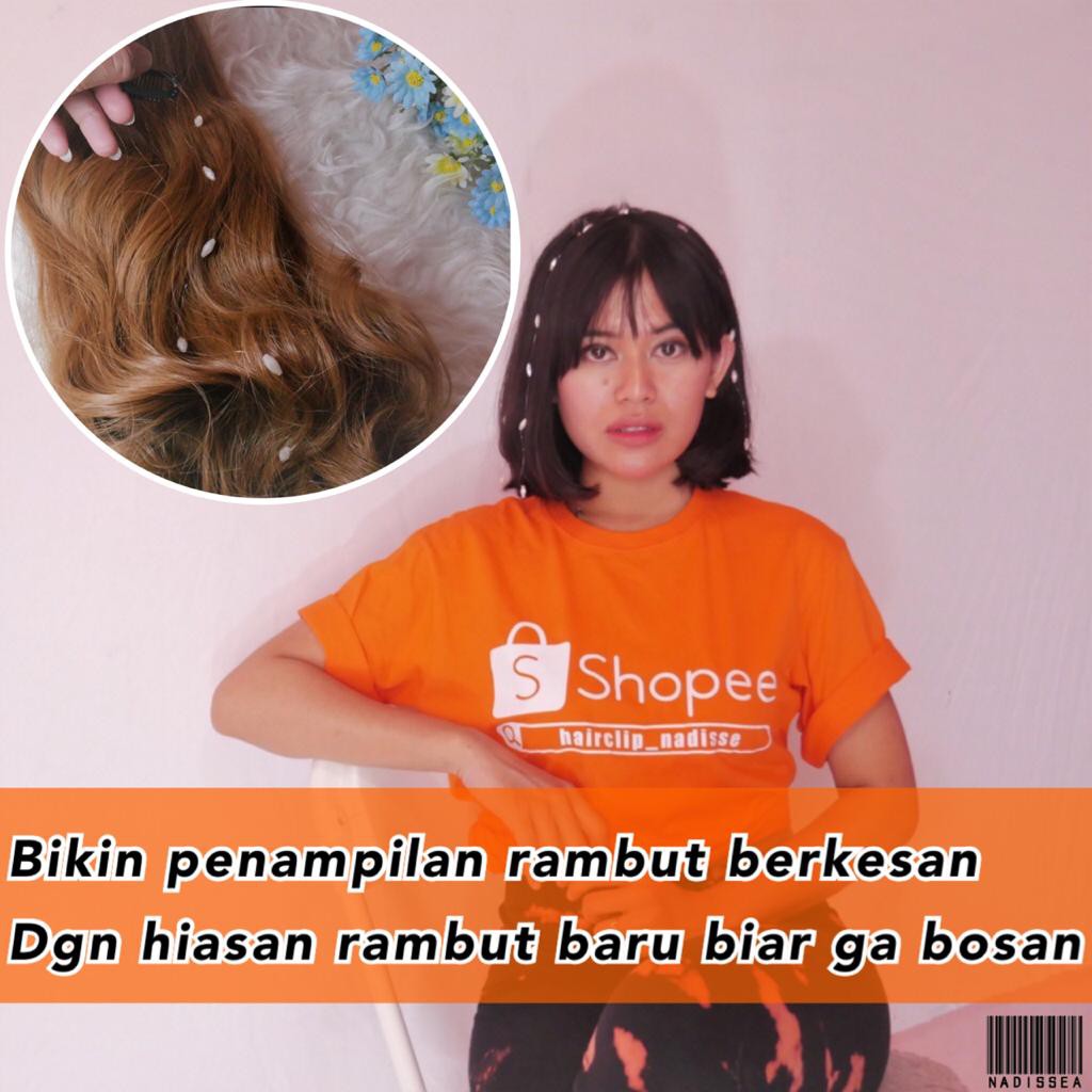 nadiSSE JEPIT RAMBUT AKSESORIS URAI PANJANG / AKSESORIS RAMBUT MURAH