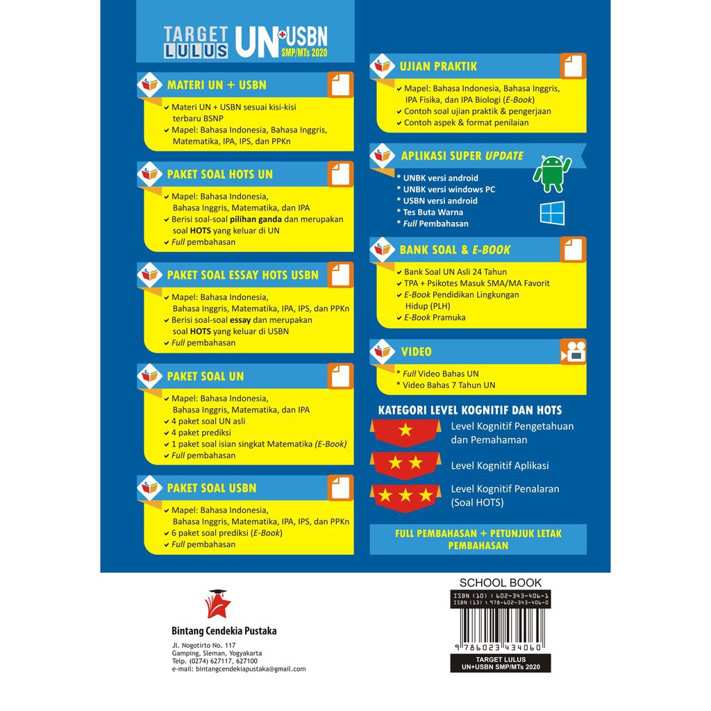Edu Penguin Buku Target Lulus UN+USBN SMP/MTs 2020-1
