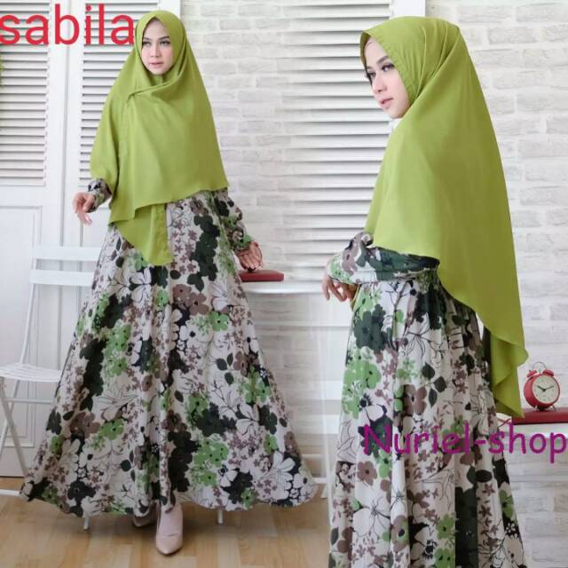 Gamis sabila hijau