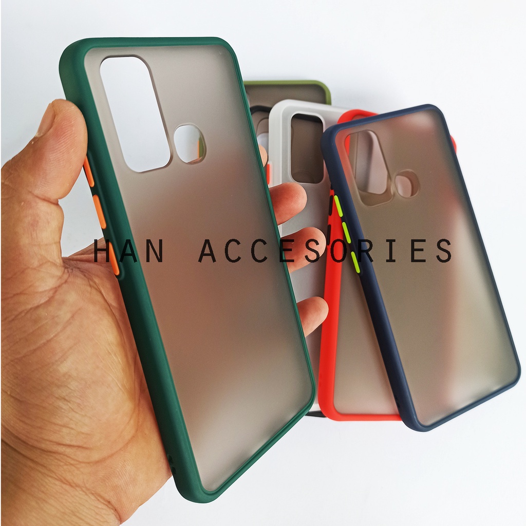 (PAKET HEMAT) Case Fuze Dove + Temperred Glass VIVO Y12/Y15/Y17/Y19/Y20/Y20i/Y30/Y50/Y91/Y93/Y95/Y91C Hardcase / Matte Colour / Case Candy