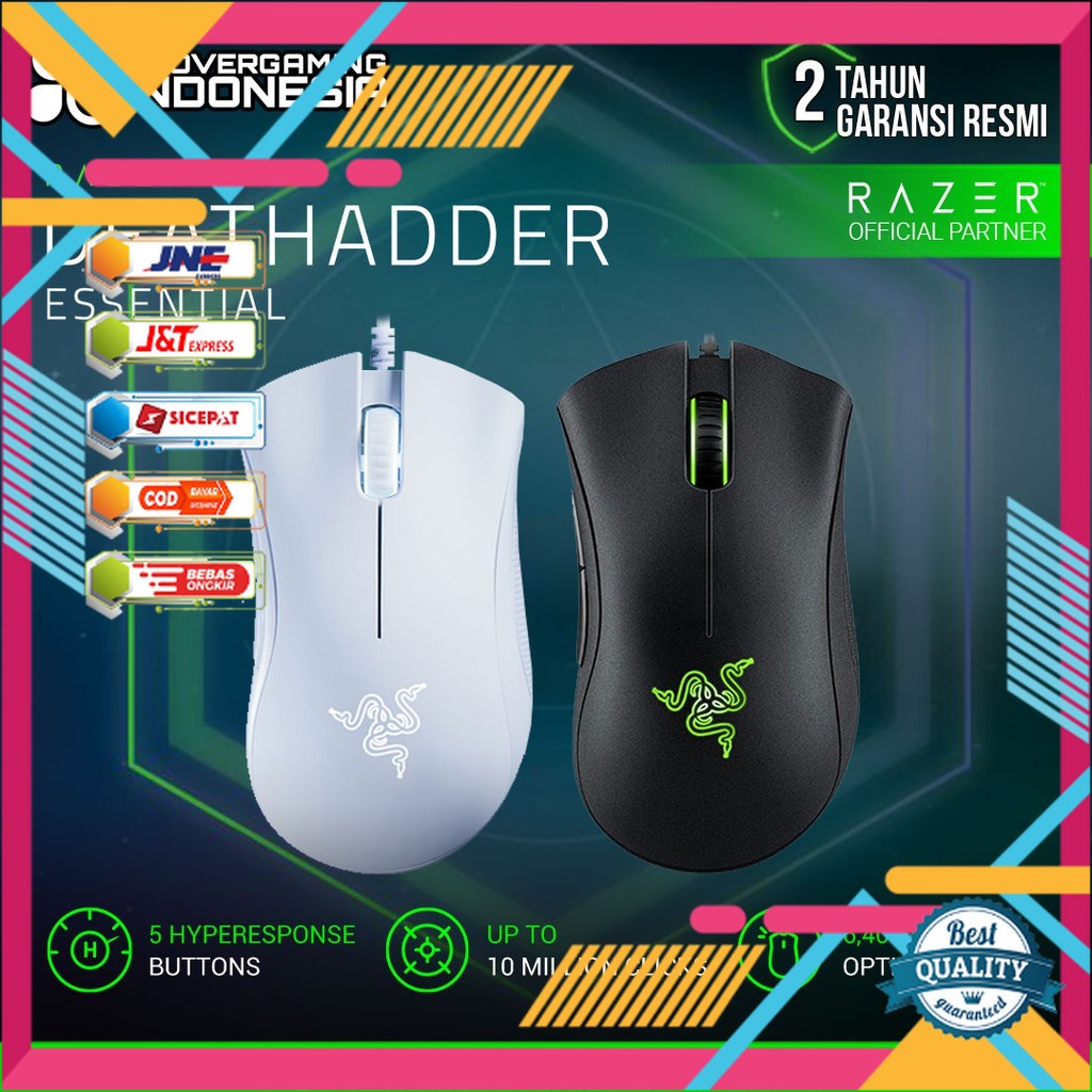 Jual Razer Deathadder Essential Gaming Mouse - DA Essential | Shopee ...