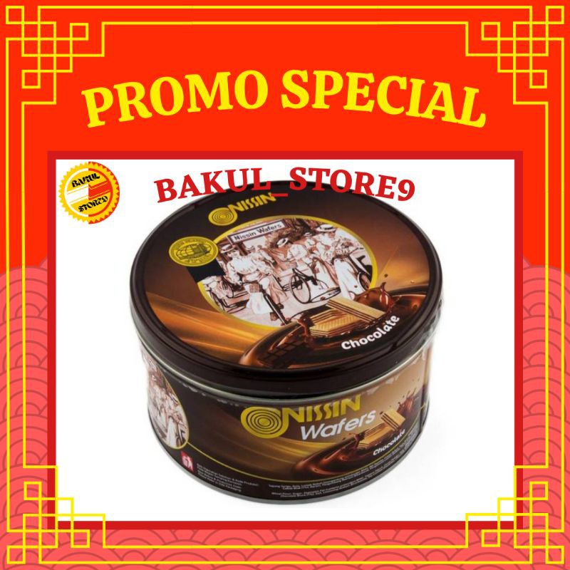 Nissin Wafer Chocolate 200 Gr Kaleng
