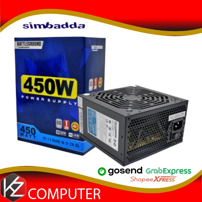 Power Supply Simbadda Battleground 450Watt 80+ - PSU GAMING