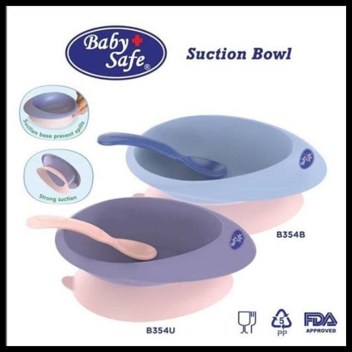 Baby Safe Suction Bowl with Spoon B354 Mangkok Makan Anak Anti Geser