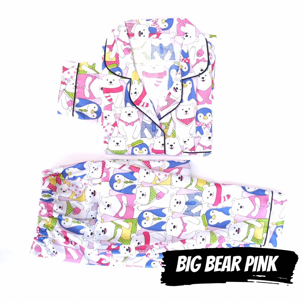 PIYAMA WANITA KATUN LENGAN PANJANG Baju Tidur Muslimah PIYAMA WANITA KATUN LENGAN PANJANG Baju Tidur Muslimah