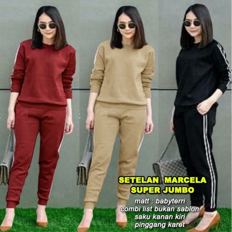 SETELAN MARCELA Super Jumbo B1-Love 65166-66169-69106-7298 (L,XL,XXL,XXXL)