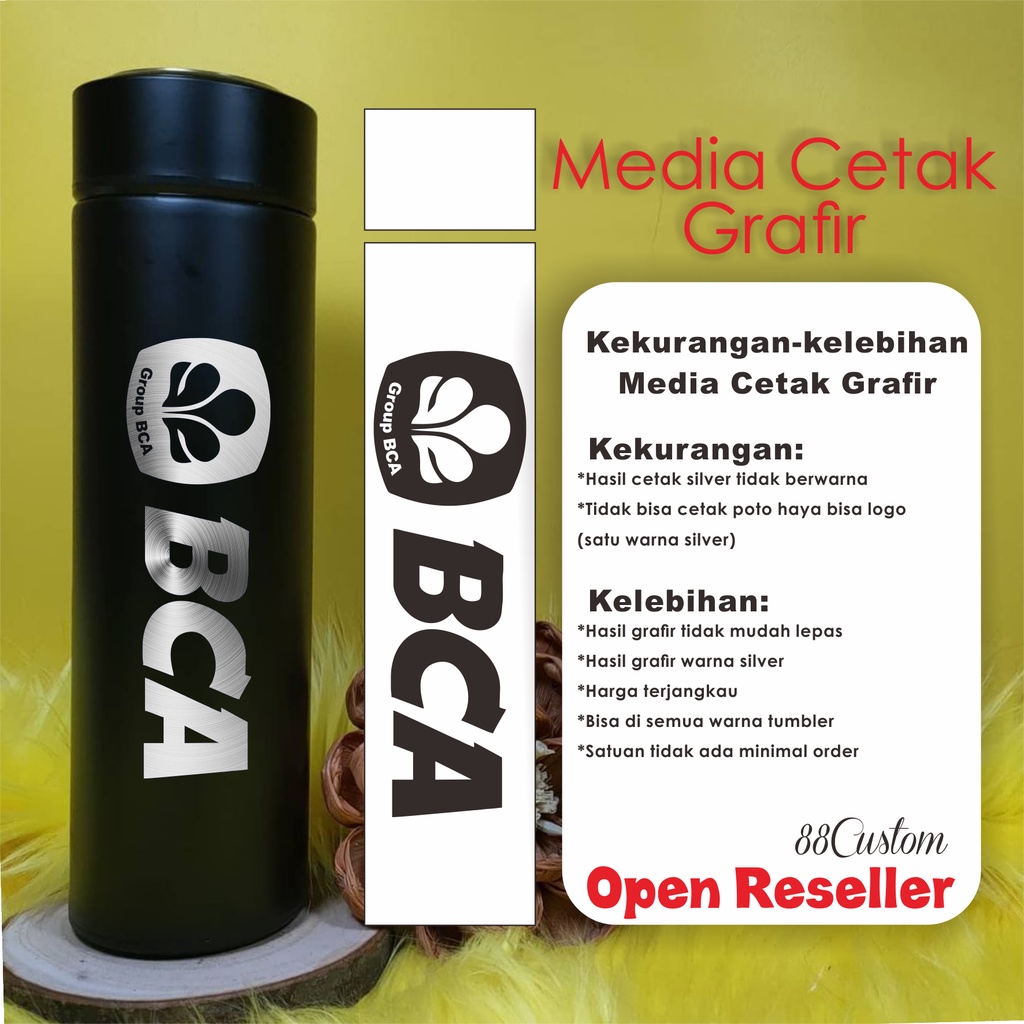 Tumbler Sakura Custom Desain Free Grafir Nama dan Print Logo Poto