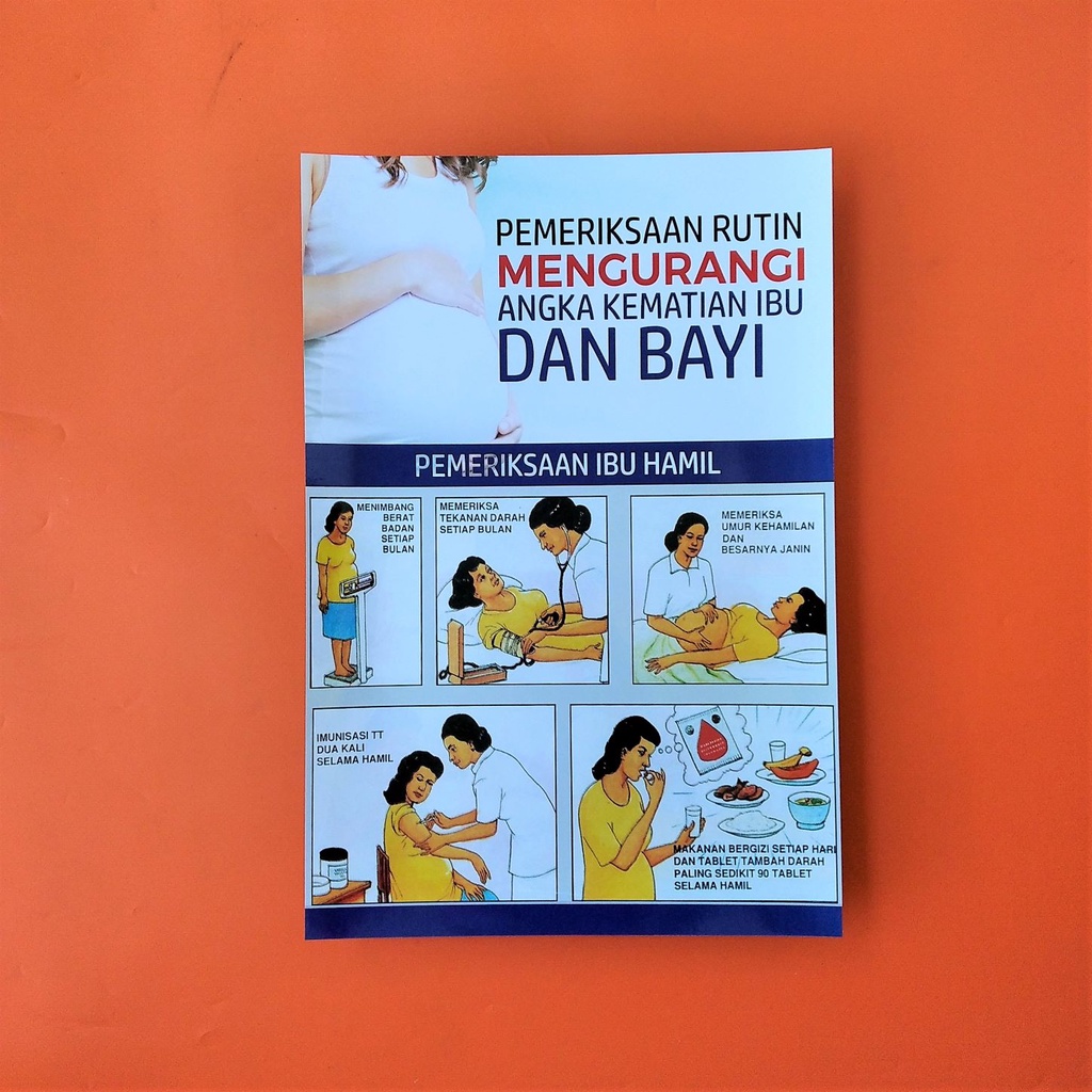 Poster Pemeriksaan Kehamilan, Poster Pemeriksaan Ibu Hamil, Poster Kebidanan, LAMINASI GLOSSY