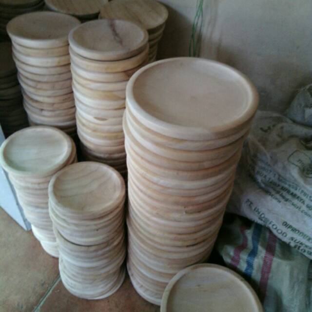 Cobek Kayu Diameter 19 + Ulekan Kayu