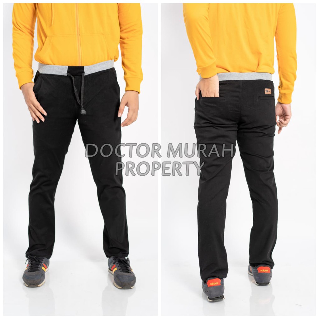 VIRAL hits CELANA CHINO RIB PINGGANG 27 - 44 KARET RIP dickies