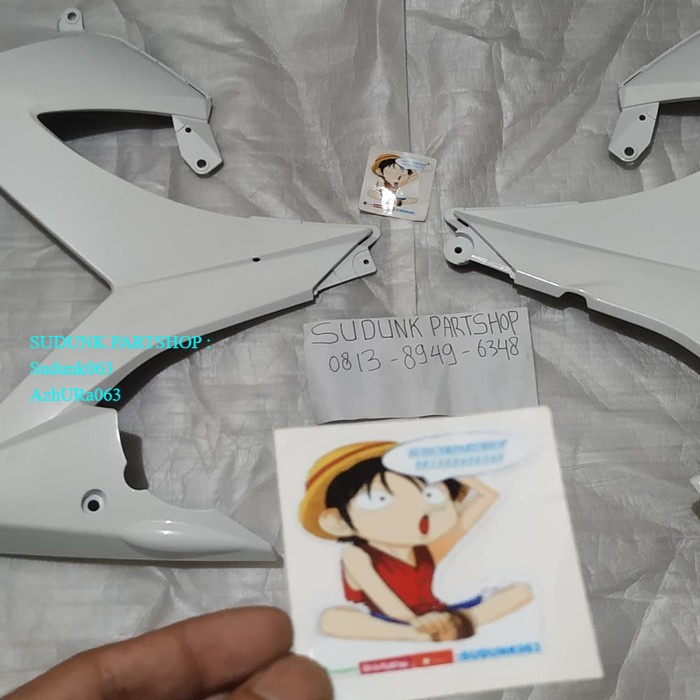 body sayap depan Satria fu facelift FL putih ori sgp