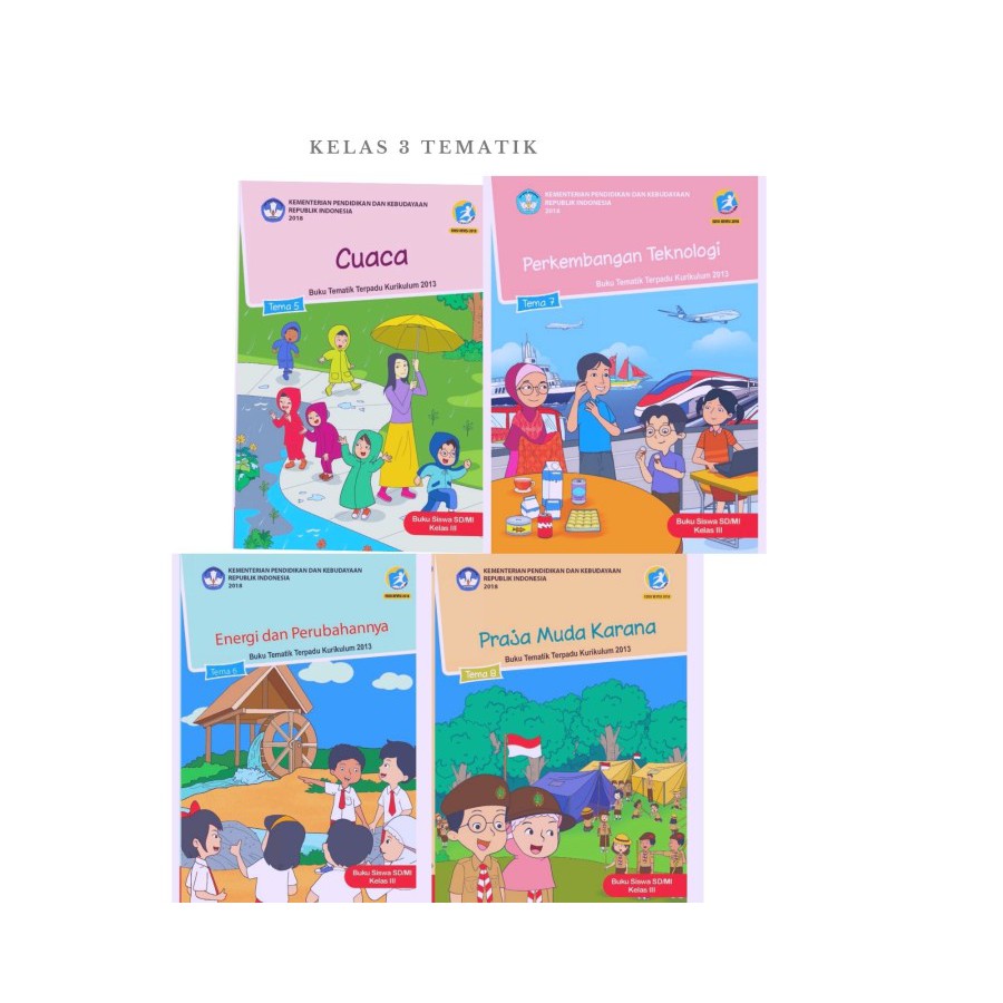 BUKU PAKET  TEMATIK SD  KELAS  3 TEMA 5-8