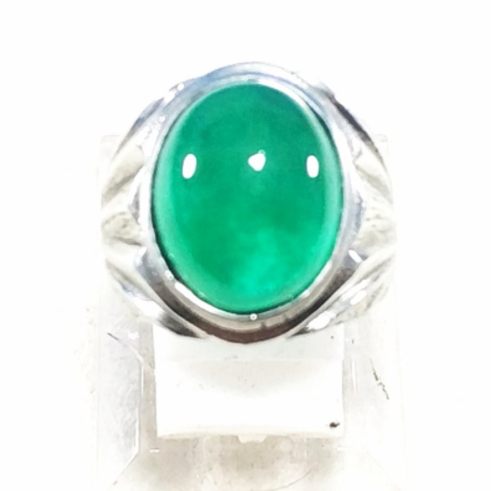 CINCIN BATU AKIK PERMATA ZAMRUD ZAMBIA HIGH QUALITY PREMIUM CLASS HIJAU LIKE BACAN