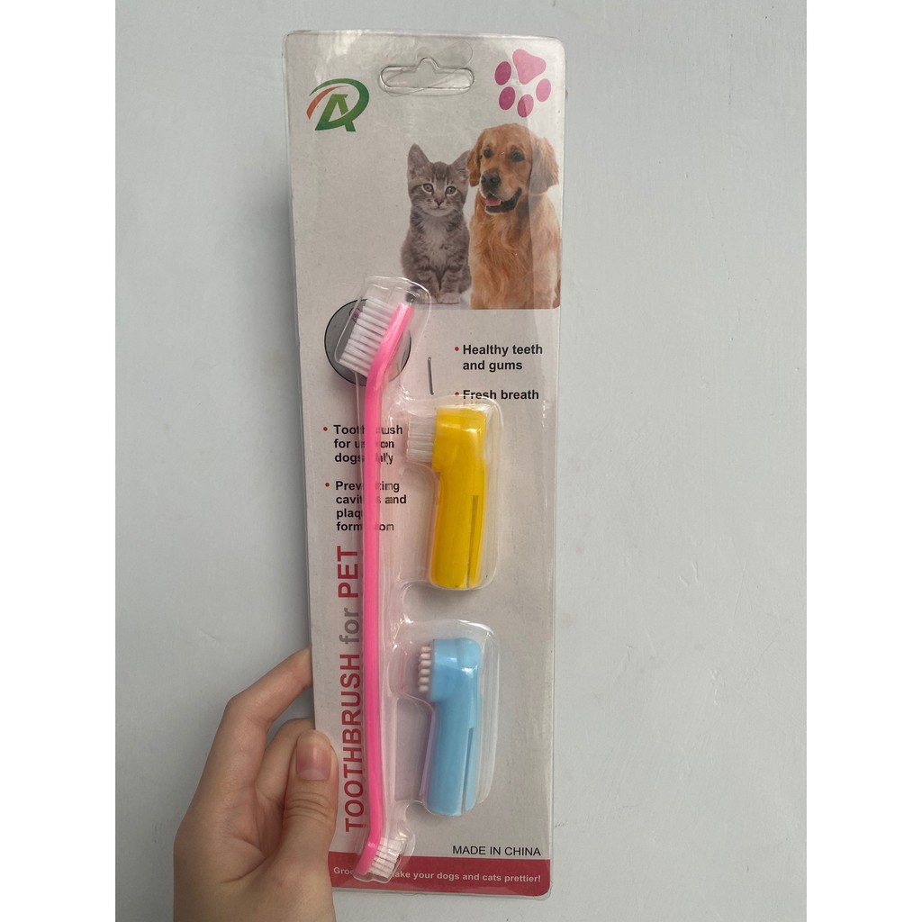 Sikat Gigi Anjing Kucing - Teethbrush Dog/Cat