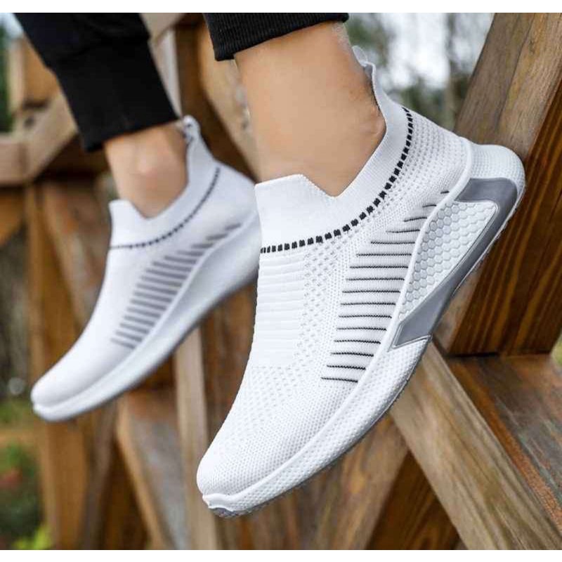 TmO - 8.8 Sale sepatu pria sneakers slip on fashion  Romero Style/sepatu fashion slip on kekinian dan trendy termurah bisa Cod size 39-43