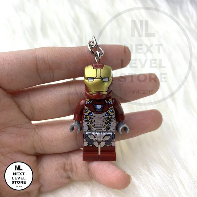 Gantungan Kunci LEGO Minifigure Avengers Iron Man KEYCHAIN