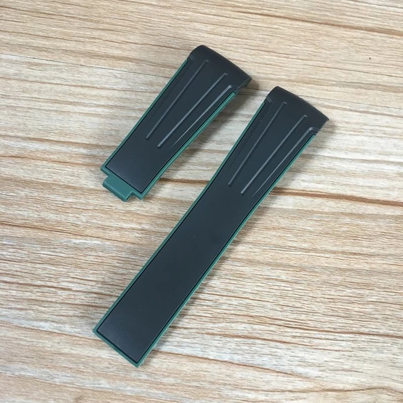 TALI JAM TANGAN ROLEX SUBMARINER RUBBER B STRAP JAM TANGAN KARET