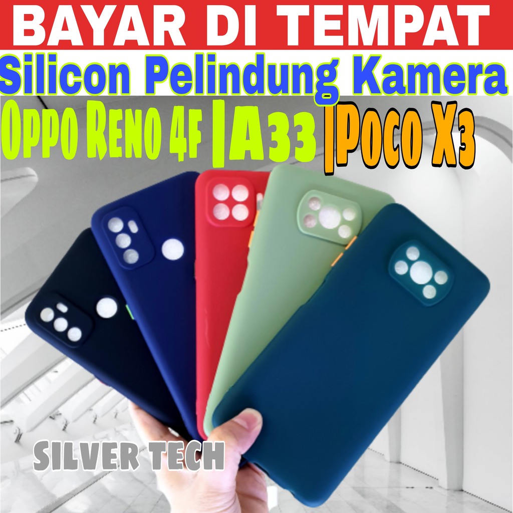 Softcase Pelindung Kamera OPPO dan Xiaomi Poco X3 / RENO 4F / A33