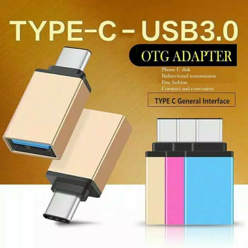 OTG TYPE C METALIC/ OTG BALOK TYPE C OTG TYPE C USB ADAPTOR SMART HUB