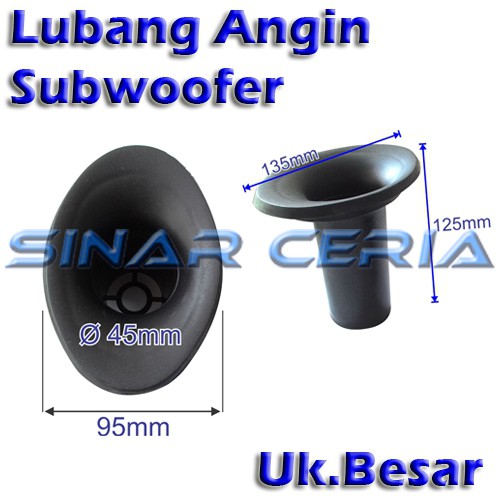 Lubang Angin Subwoofer Oval Ukuran Besar