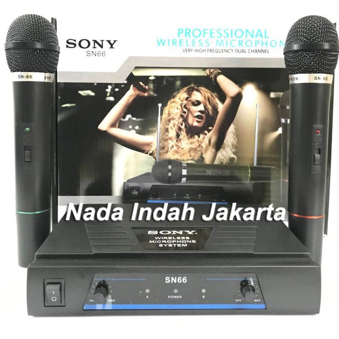 Microphone Wireless Sony SN 66 - Mic tanpa kabel SN66
