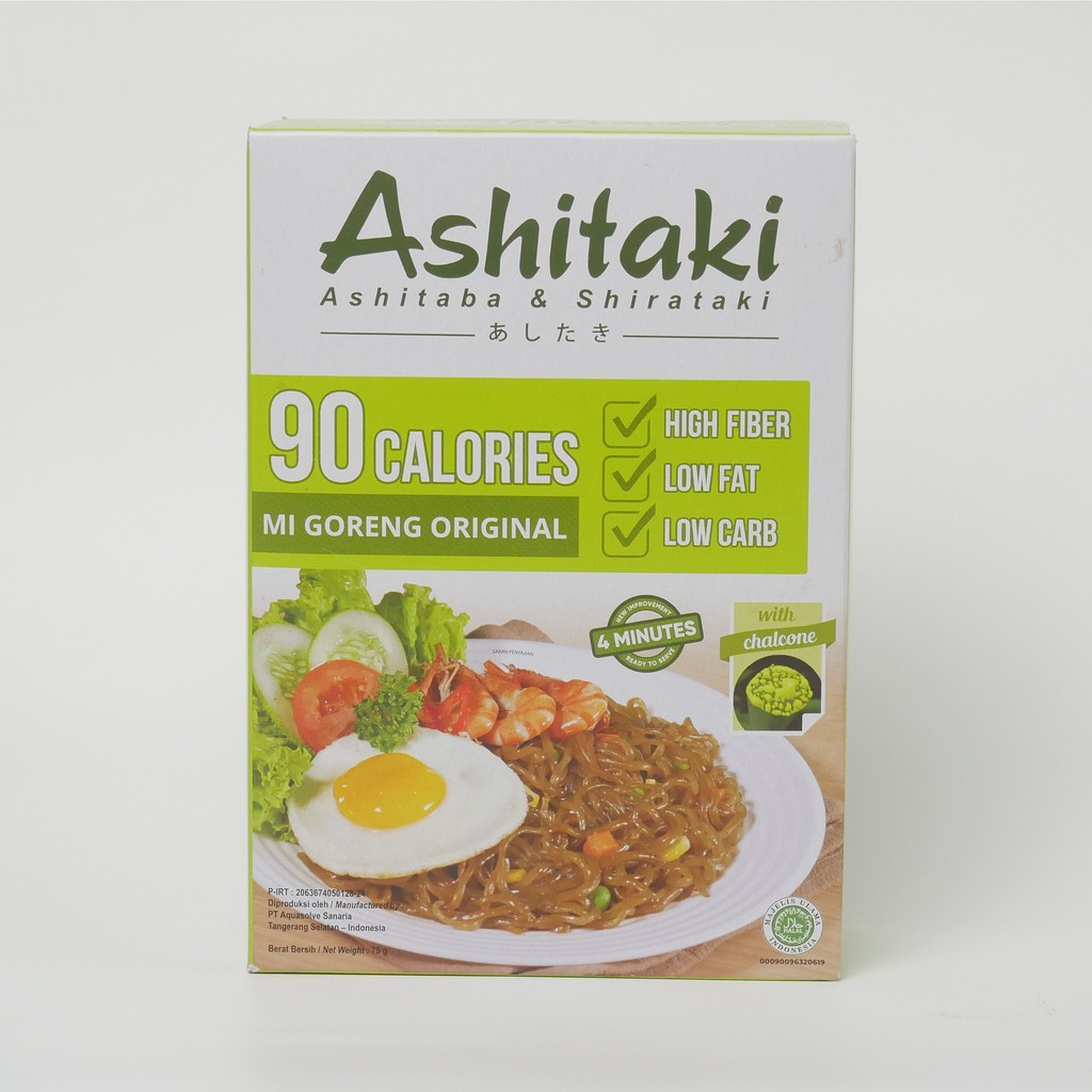 Ashitaki Mi Goreng Original 75gr (Mie Rendah Kalori)