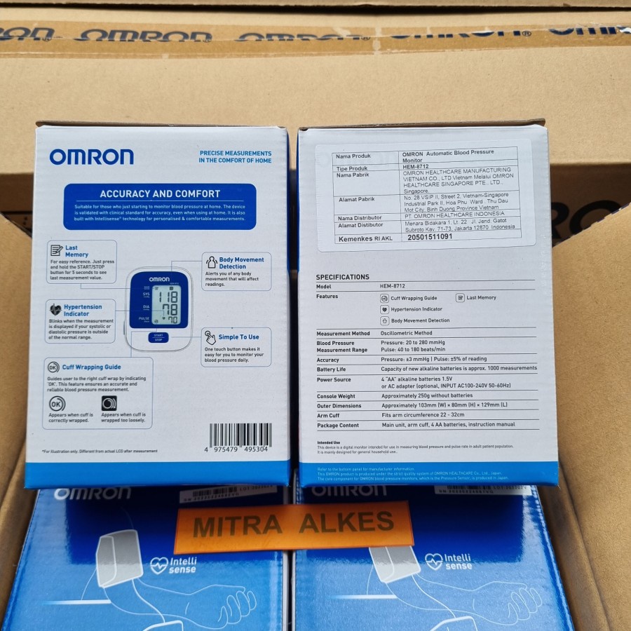 Tensimeter Digital OMRON HEM-8712. Blood Pressure Monitore Omron HEM 8712.