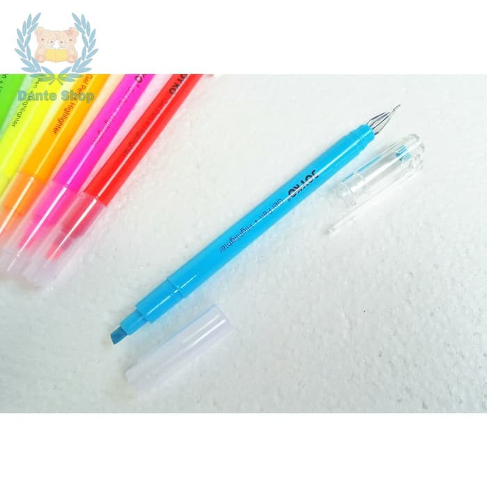 

TERBARU PULPEN GEL + HIGHLIGHTER 8 WARNA JOYKO 2IN1 GPC-277 SET