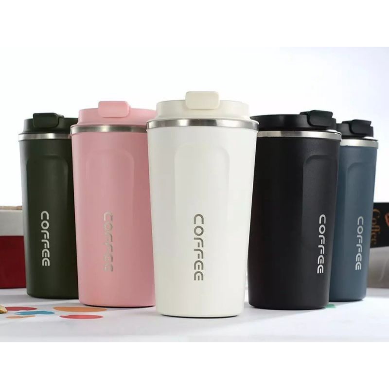 New product Termos coffe berkualita / Tumbller mini tahan menyimpan panas 24jam / Termos unik-Putih