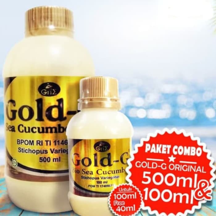 Gold G 500 ML Free Satu Botol 100 Ml Original Bisa COD