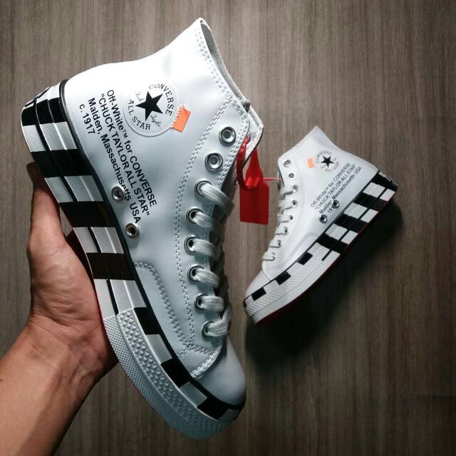 Sepatu Converse Chuck Taylor X Off White Virgil Abloh | Shopee Indonesia
