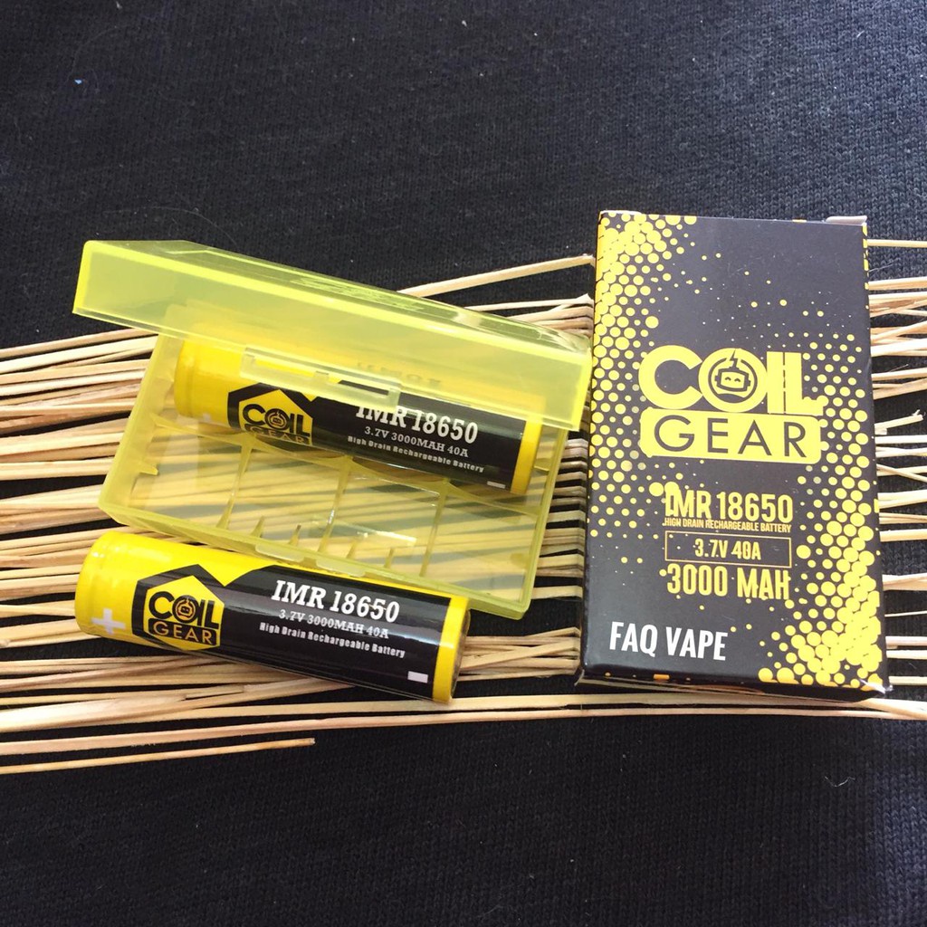 BATERAI 18650 ORIGINAL COIL GEAR ISI 1 BUAH / SATUAN