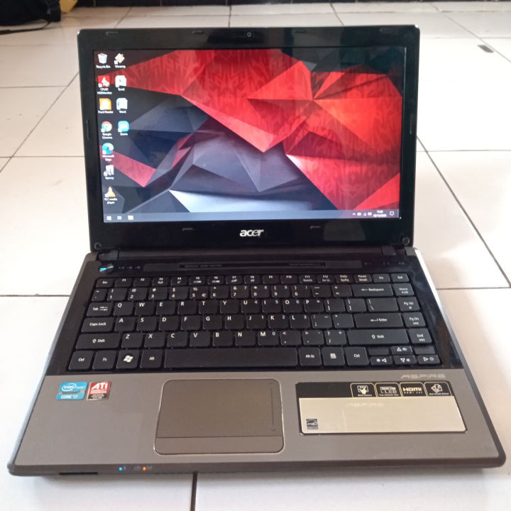 Acer 4745G Intel Core i7 RAM 4GB SSD 128GB Ati Radeon Windows 10 Laptop Second Bekas Gaming Editing
