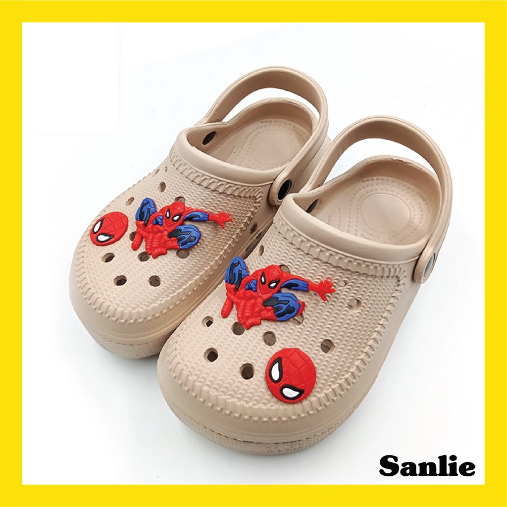 Sanlie Sepatu Sandal Anak Bahan EVA Aneka Warna Motif Kartun Hewan Untuk Anak Keren Anti Air 527