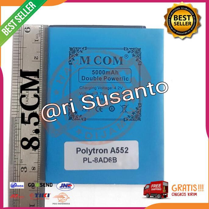Acc Hp Baterai Mcom Polytron A552 R255B Pl 8Ad6B Double Power 5000Mah