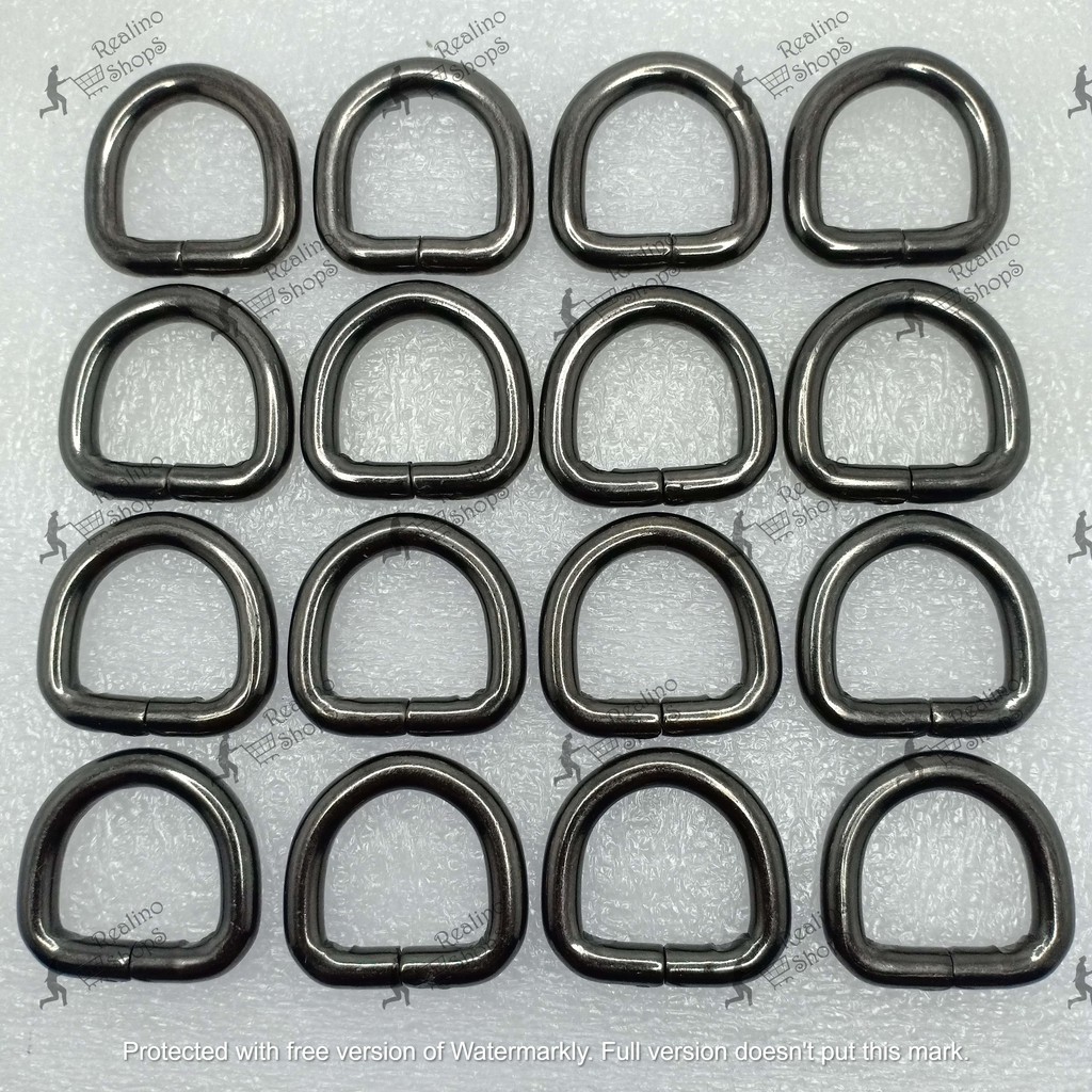 RING D TINGGI - 1.5CM BLACK NEKEL (KUALITAS TEBAL)