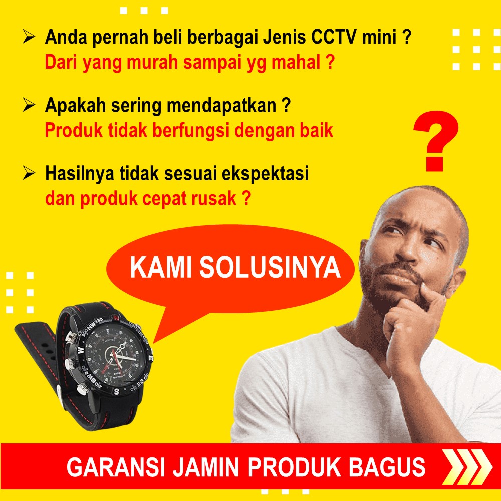 KAMERA PENGINTAI MINI TANPA KABEL CAMERA CCTV MINI KECIL JAM TANGAN KAMERA TERSEMBUNYI TANPA WIFI SPYCAM SPY CAM IP HIDDEN CAMERA PENGINTIP MATA MATA JS153