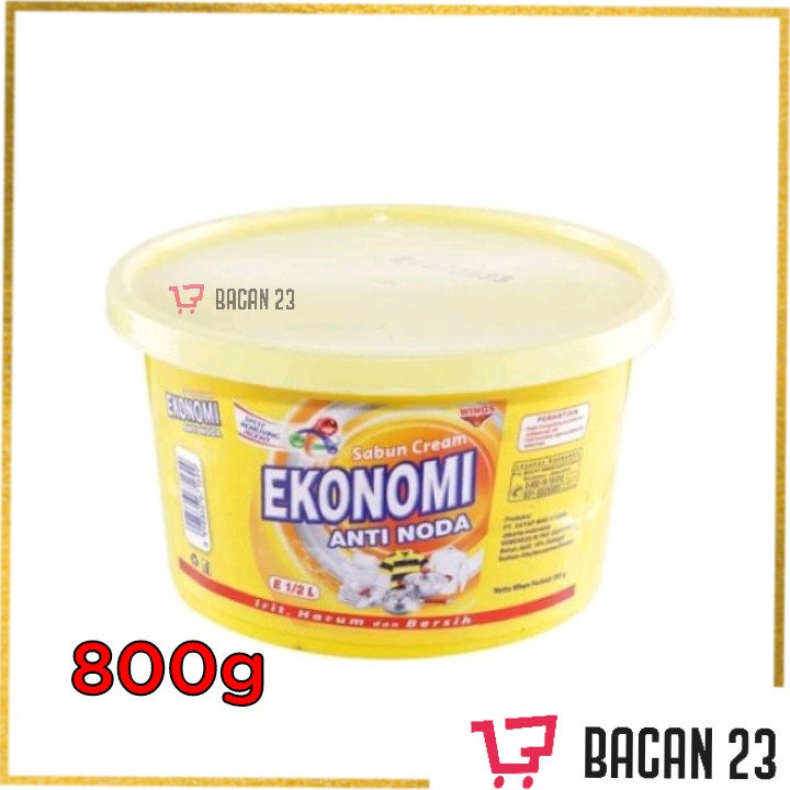 Sabun Cream Ekonomi Cup (800g)/ Sabun Colek/ Bacan 23 - Bacan23