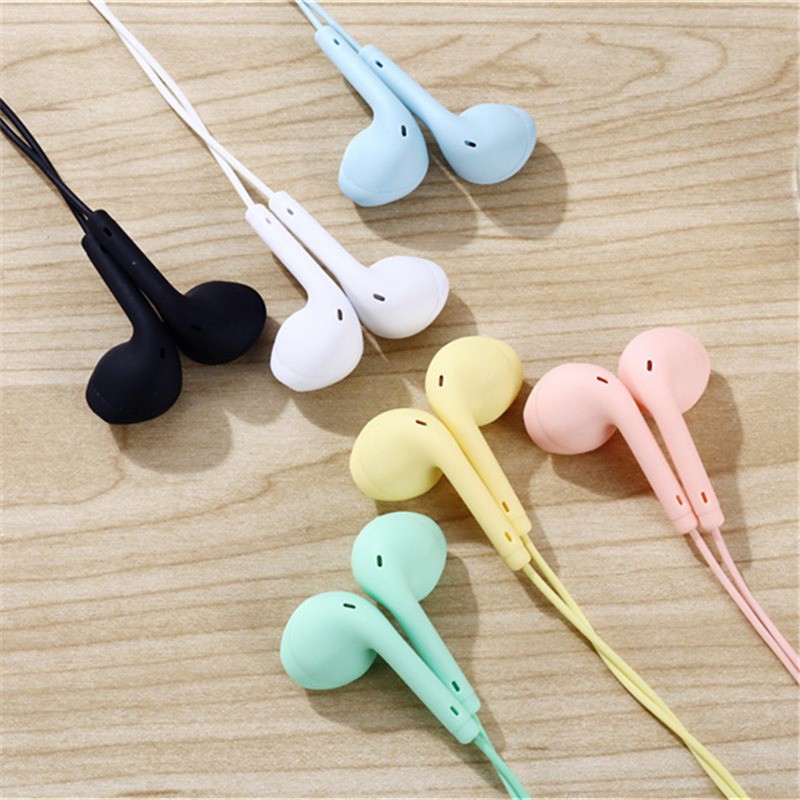 EARPHONE U19 HANDSFREE HEADSET MACARON EXTRA BASS MATE COLOR