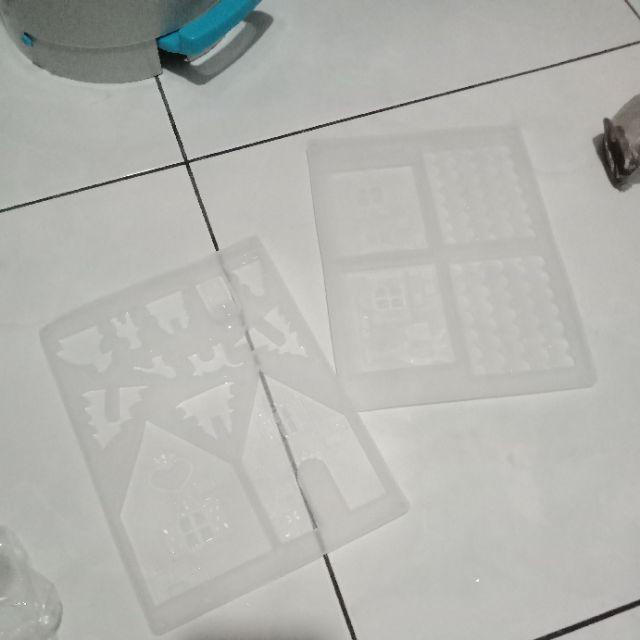 J Cetakan Resin Epoxy Diy Bahan Silikon Untuk Membuat Perhiasan Natal