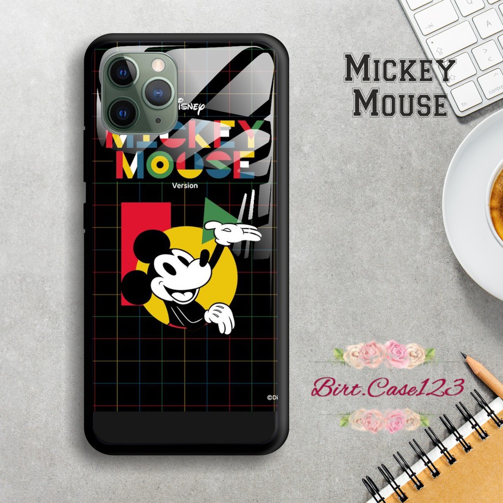 Back case glass MICKEY MOUSE Realme C1 C2 C3 U1 2 2 Pro 3 Pro 5 5i 5s Pro 6 Pro X Xt C11 C15 BC1524