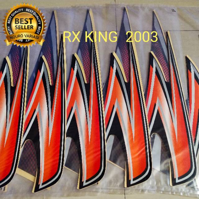 Striping Yamaha RX king 2003 RX KING 2003 oren LIST BODY RX KING KUALITAS TER BAIK