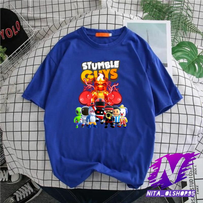 baju anak kaos anak atasan anak laki laki dan perempuan kaos stumble guys naga elektron