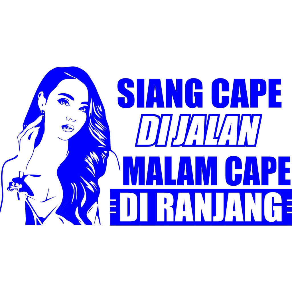 cutting sticker kata kata mobil, stiker kata kata kaca mobil, stiker dinding stiker kata kata