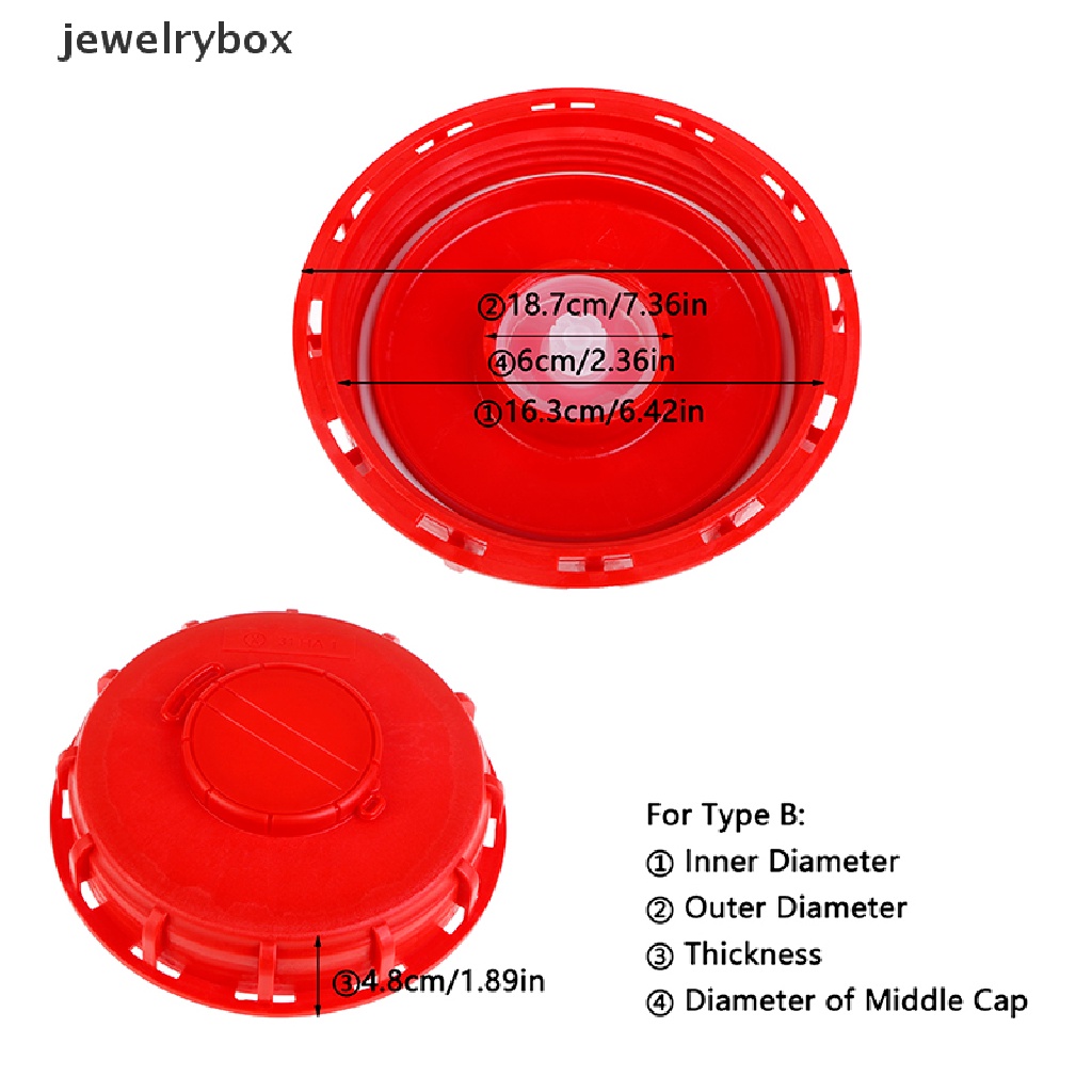 (jewelrybox) Tutup Botol Air Bahan Plastik Warna Merah