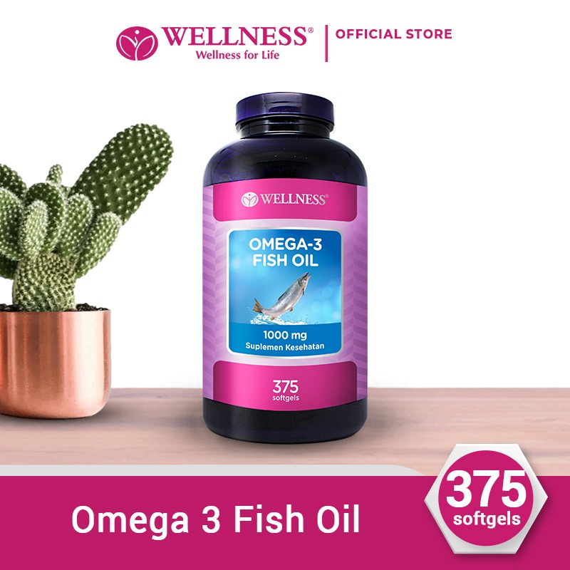 Jual Wellness Omega 3 1000mg (375 softgel) Shopee Indonesia