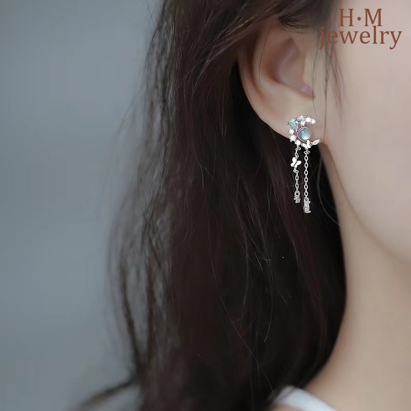 Anting Tusuk Sterling Silver 925 Model Bulan Sabit Untuk Wanita