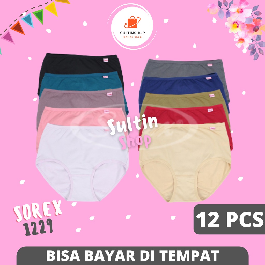 Grosir Celana Dalam Wanita CD Sorex 1229 Lusinan / Pakaian Dalam Sorek Wanita Dewasa / Underwear Dal