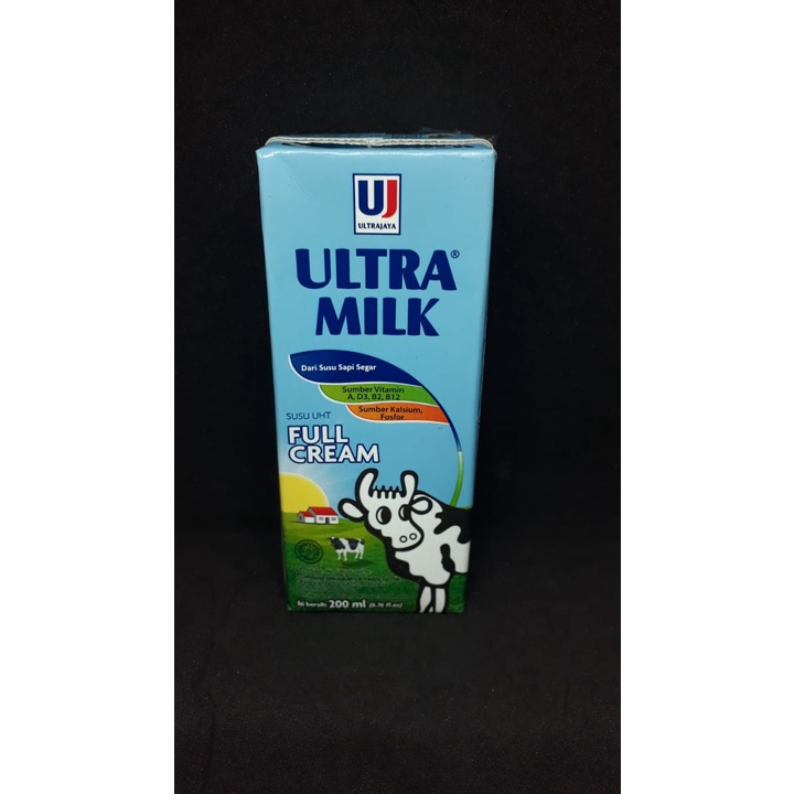 

SUSU ULTRAMILK FULL CREAM 200ML