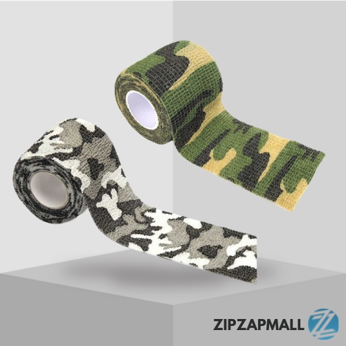 Lakban Camo Camouflage Camouflase Kamuflase Kain Senapan Angin Tape Hunting Survival / Lakban Ajaib